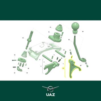 schakelvork tussenbak - UB2111