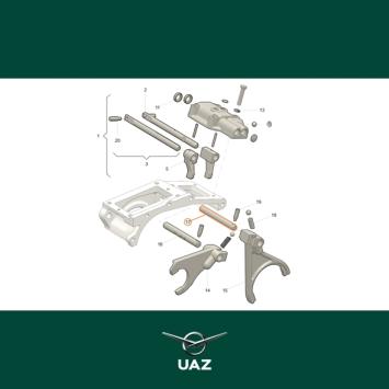 as schakelvork tussenbak - UB2977