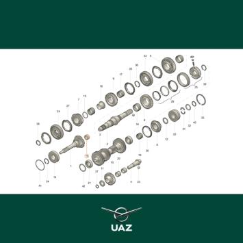 naaldlager versnellingsbak - UB3279