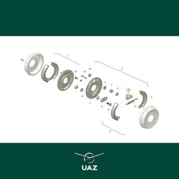 remcilinder achterrem - UB1030