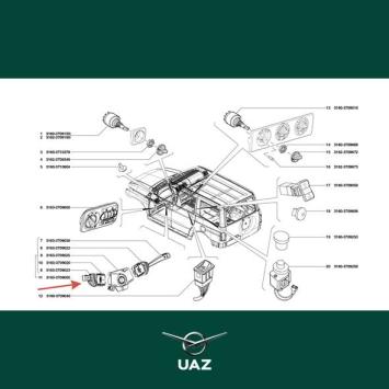 schakelaar richtingaanwijzers - UB1810