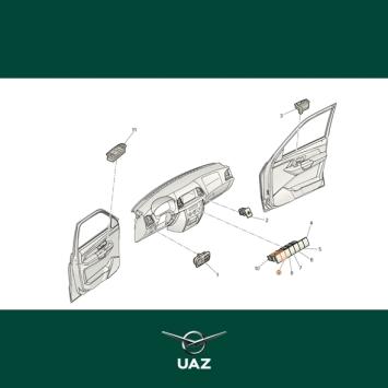 schakelaar verwarmde voorruit - UB0875