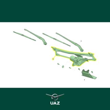 ruitenwissermotor voorruit - UB2218