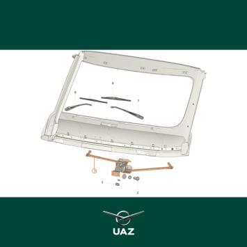 ruitenwissermotor voorruit - UB0153