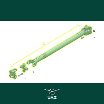 cardanas achteras - UB1647