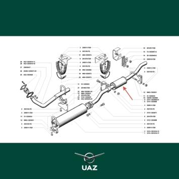 uitlaatdemper - UB0982