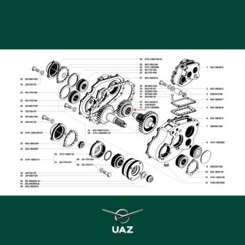 tandwiel tussenbak - UB2199