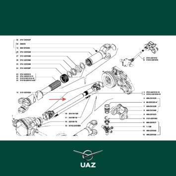cardanas achteras - UB2003