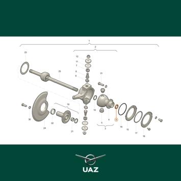 oliekeerring fusee - UB0303