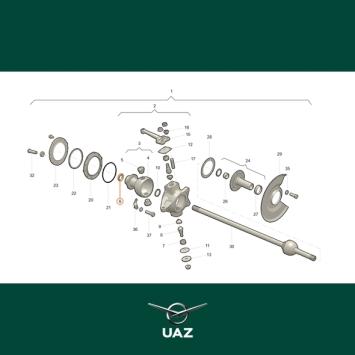 oliekeerring fusee - UB0666