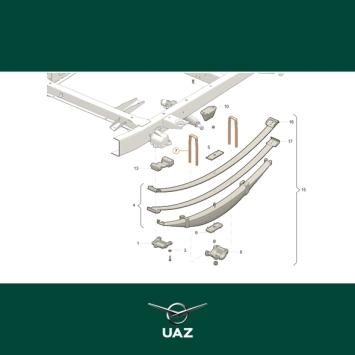 set u-bouten bladveren - UB3132