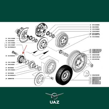 oliekeerplaat wielnaaf - UB2767