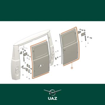 set deurrubbers - UB0789