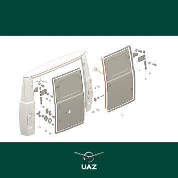 set deurrubbers - UB0789