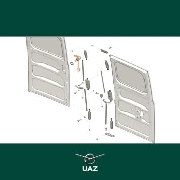 deurgreep achterdeur - UB0421