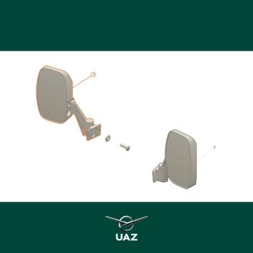 zijspiegel rechts - UB0050