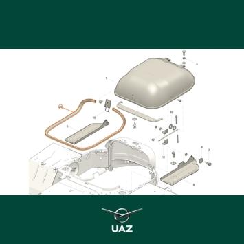 afdichtrubber motorkap - UB1018