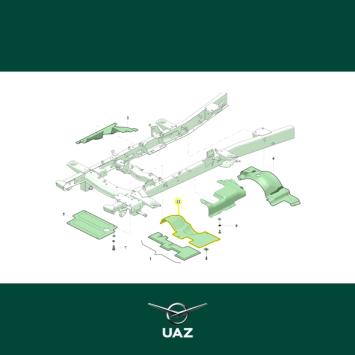 beschermplaat motor - UB2286