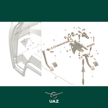 set pedalen - UB3185