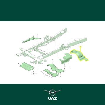 beschermplaat motor - UB2287