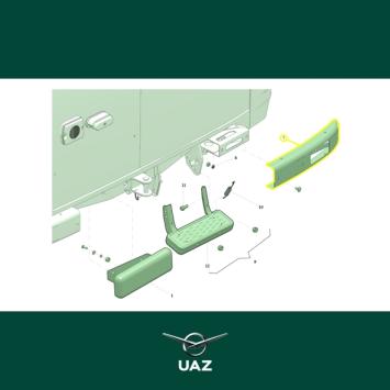 bumperhoek achterbumper - UB2281