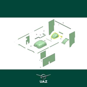 wielkastbekleding rechts - UB2308