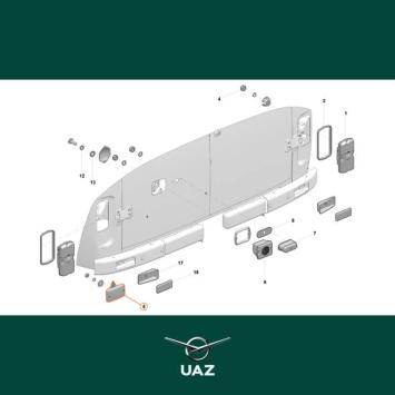 mistlamp achter - UB1436