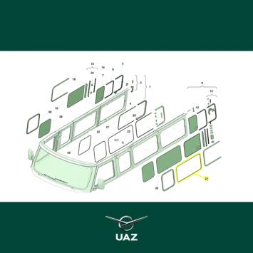 raamrubber zijruit - UB2037