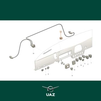 schakelaar alarmlichten - UB0821