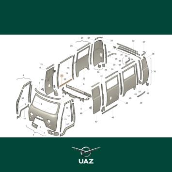 dorpel cabinedeur - UB3218