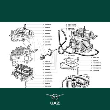 reparatieset carburateur - UB1260