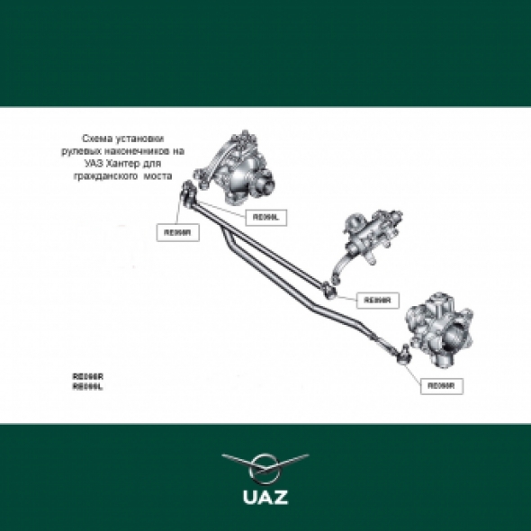 versterkte stuurkogel links - UB0381