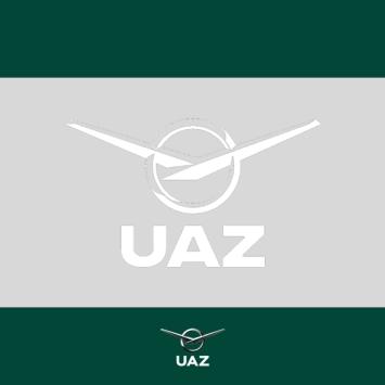 sticker uaz logo - UB3141