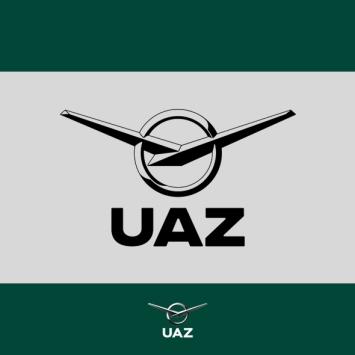sticker uaz logo - UB3140